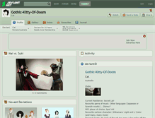 Tablet Screenshot of gothic-kitty-of-doom.deviantart.com