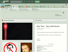 Tablet Screenshot of pixelfan.deviantart.com