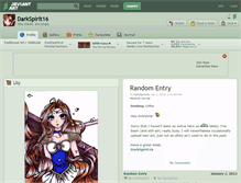 Tablet Screenshot of darkspirit16.deviantart.com