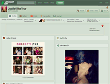 Tablet Screenshot of justtellthetrue.deviantart.com