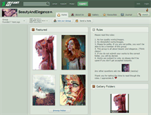 Tablet Screenshot of beautyandelegance.deviantart.com