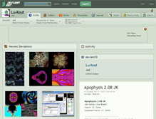 Tablet Screenshot of lu-kout.deviantart.com