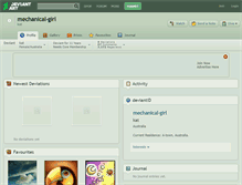 Tablet Screenshot of mechanical-girl.deviantart.com