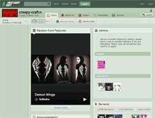 Tablet Screenshot of creepy-craft.deviantart.com