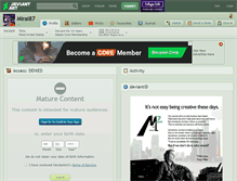 Tablet Screenshot of mirai87.deviantart.com
