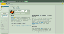 Desktop Screenshot of devbug.deviantart.com