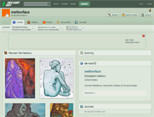 Tablet Screenshot of mellowface.deviantart.com