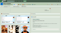 Desktop Screenshot of kittyloveskatten.deviantart.com