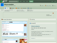Tablet Screenshot of kittyloveskatten.deviantart.com