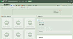 Desktop Screenshot of ferosferio.deviantart.com