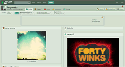 Desktop Screenshot of forty-winks.deviantart.com