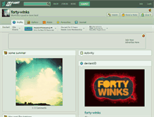 Tablet Screenshot of forty-winks.deviantart.com