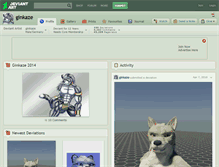 Tablet Screenshot of ginkaze.deviantart.com
