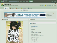 Tablet Screenshot of decodecora.deviantart.com