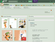 Tablet Screenshot of mimikou.deviantart.com