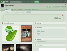 Tablet Screenshot of chibi--demon.deviantart.com