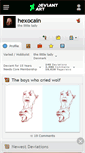 Mobile Screenshot of hexocain.deviantart.com