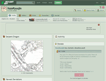 Tablet Screenshot of kazeryuujin.deviantart.com