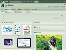 Tablet Screenshot of elle19design.deviantart.com
