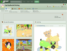 Tablet Screenshot of canyouresistclicking.deviantart.com