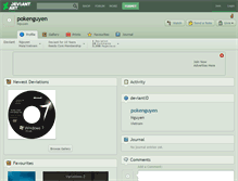 Tablet Screenshot of pokenguyen.deviantart.com