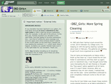 Tablet Screenshot of dbz-girls.deviantart.com