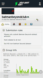 Mobile Screenshot of batmanbeyondclub.deviantart.com
