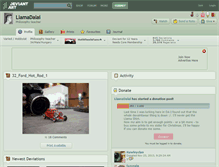 Tablet Screenshot of llamadalai.deviantart.com