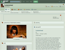 Tablet Screenshot of lunaversoul.deviantart.com