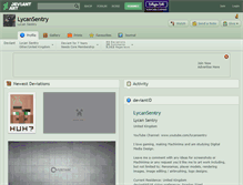 Tablet Screenshot of lycansentry.deviantart.com