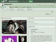Tablet Screenshot of gothika45251.deviantart.com