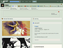 Tablet Screenshot of iceguy.deviantart.com