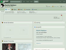 Tablet Screenshot of electric-rainbow.deviantart.com