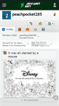 Mobile Screenshot of peachpocket285.deviantart.com