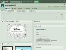 Tablet Screenshot of peachpocket285.deviantart.com