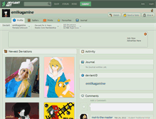 Tablet Screenshot of emiikagamine.deviantart.com