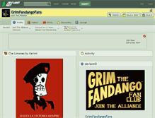 Tablet Screenshot of grimfandangofans.deviantart.com