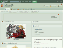 Tablet Screenshot of fullmetalelrik.deviantart.com