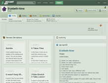 Tablet Screenshot of erzebeth-hime.deviantart.com