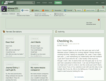 Tablet Screenshot of kimra101.deviantart.com
