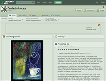 Tablet Screenshot of deviantminotaur.deviantart.com