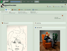 Tablet Screenshot of glassofchocolate.deviantart.com