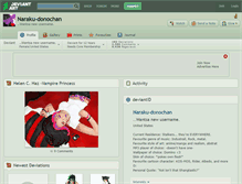 Tablet Screenshot of naraku-donochan.deviantart.com