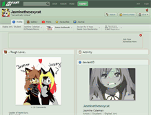 Tablet Screenshot of jasminethesexycat.deviantart.com