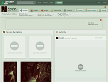 Tablet Screenshot of mxzylpt.deviantart.com
