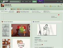 Tablet Screenshot of mikmik15.deviantart.com