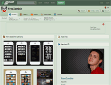 Tablet Screenshot of freezombie.deviantart.com