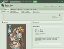 Tablet Screenshot of glasses-chan.deviantart.com