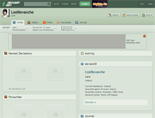 Tablet Screenshot of lostrevanche.deviantart.com
