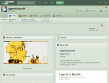 Tablet Screenshot of cigarettebandit.deviantart.com